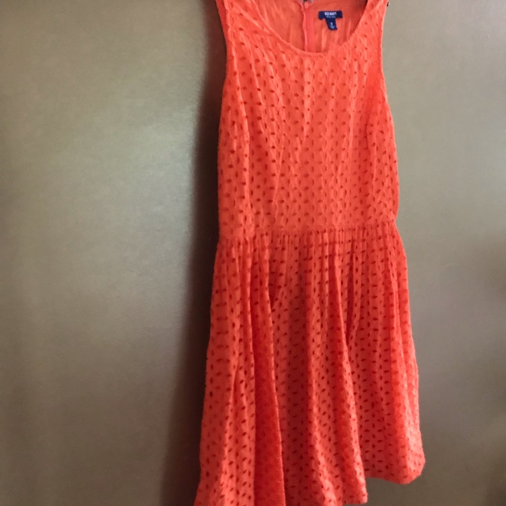 Old Navy women dress size 10 Tangerine